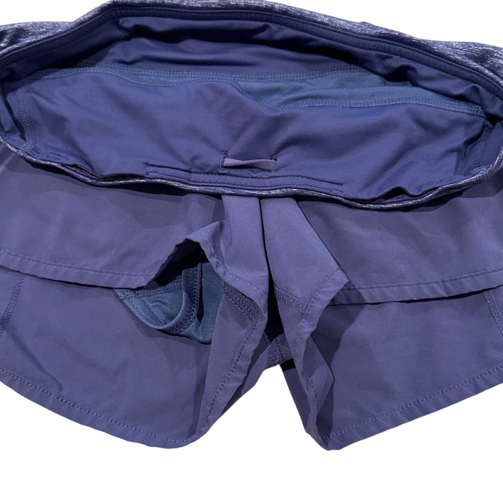(Sold) Lululemon Run Speed Shorts Royalty Purple 2.5” Inseam Size 4 - Picture 9 of 10